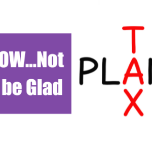 Tax Planning NOW…Not Later…You Will be Glad